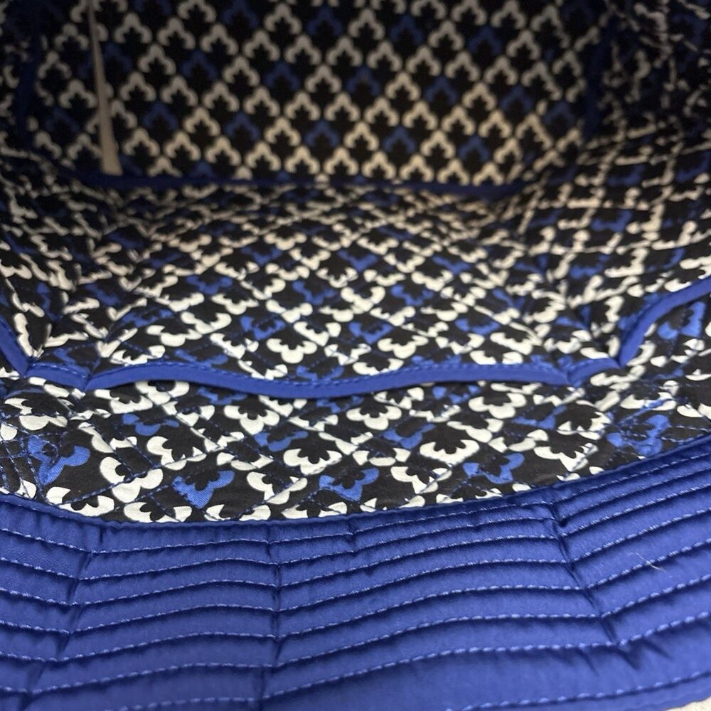 Vera Bradley Original Tote, Navy Blue Diamond Quilted, 15”X16”, NWOT - Picture 10 of 12